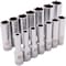 Dynamic Tools 3/8" Drive 14 Piece 6 Point, Deep Metric Socket Set, 6mm - 19mm D010005 - alternate 1